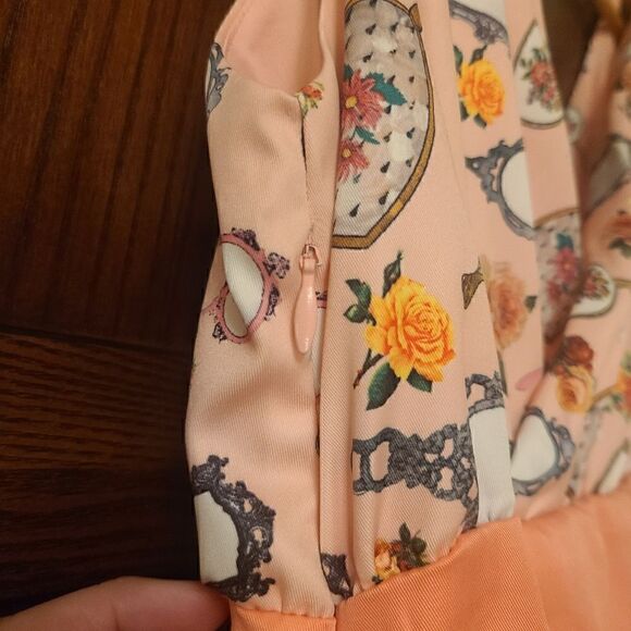 Lindy Bop Harper Dress in Pink Mirrors Size 10 - Picture 7 of 8